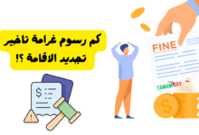 رسوم غرامة تاخير تجديد الاقامة