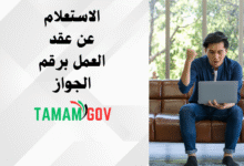 الاستعلام عن عقد العمل برقم الجواز